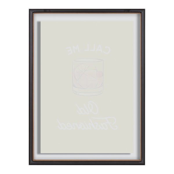 Kate & Laurel Blake Call Me Old Fashioned Yellow Framed Printed Glass By The Creative Bunch Studio