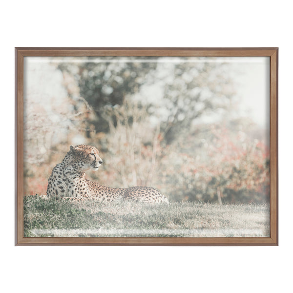 Kate & Laurel Blake Cheetah Framed Printed Glass By Alicia Abla