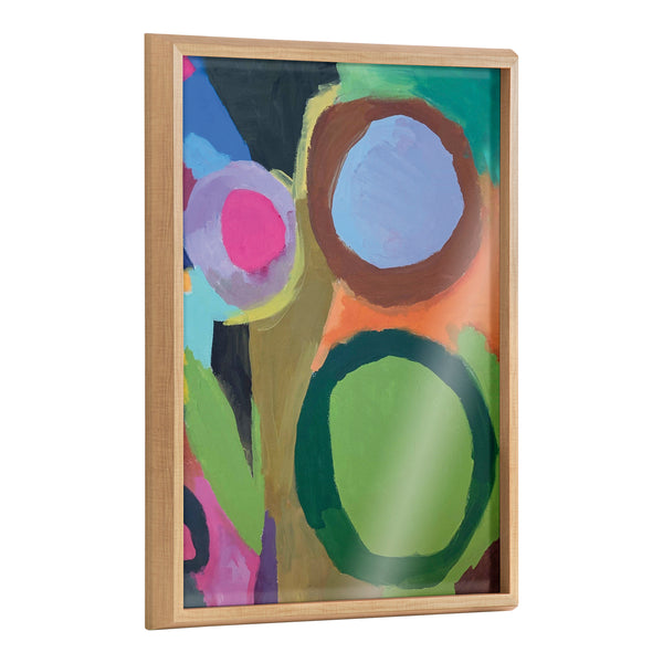 kate & laurel Blake Circle of Love Framed Printed Glass by Caleb Griswold