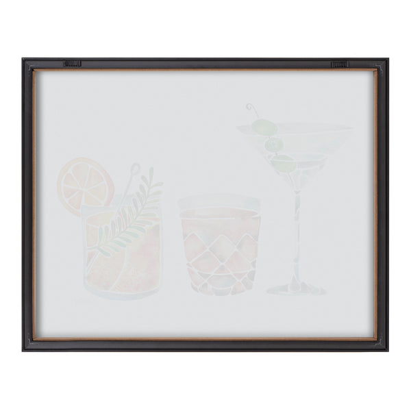 Kate & Laurel Blake Classic Cocktails Framed Printed Glass By Cat Coquillette