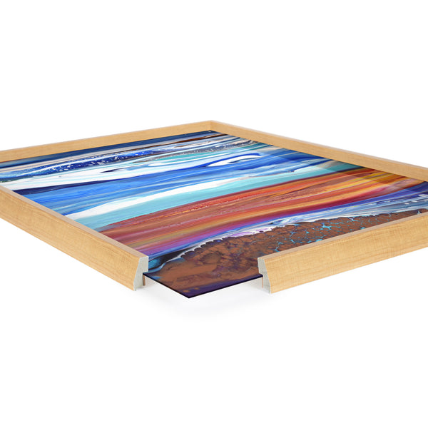 Kate & Laurel Blake Coastal Currents Framed Printed Art By Xizhou Xie