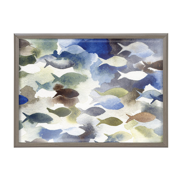 Kate & Laurel Blake Concurrent Framed Printed Glass By Janet Meinke-Lau