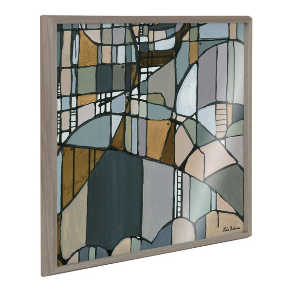 kate & laurel Blake Deco Nadeau 2 Framed Printed Acrylic by Leah Nadeau