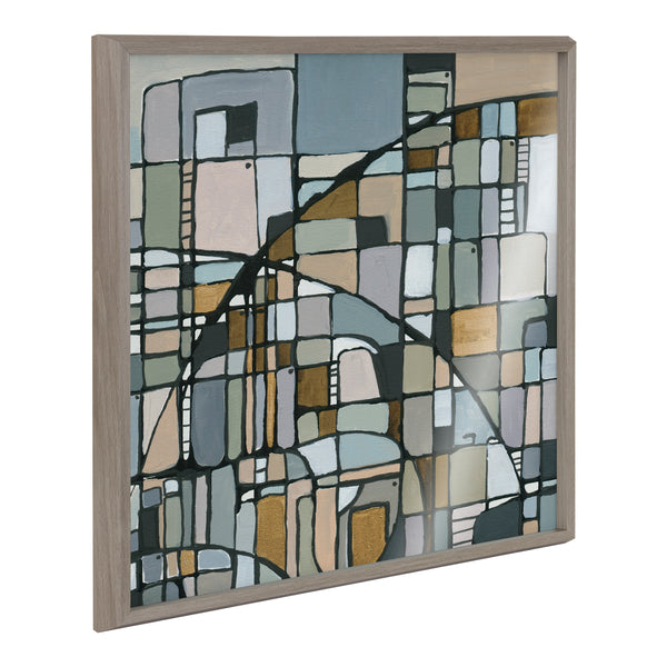 kate & laurel Blake Deco Nadeau Framed Printed Acrylic by Leah Nadeau