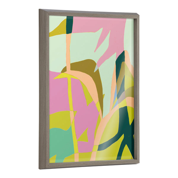 kate & laurel Blake Delight In The Moment 6 Framed Printed Glass by Alicia Schultz