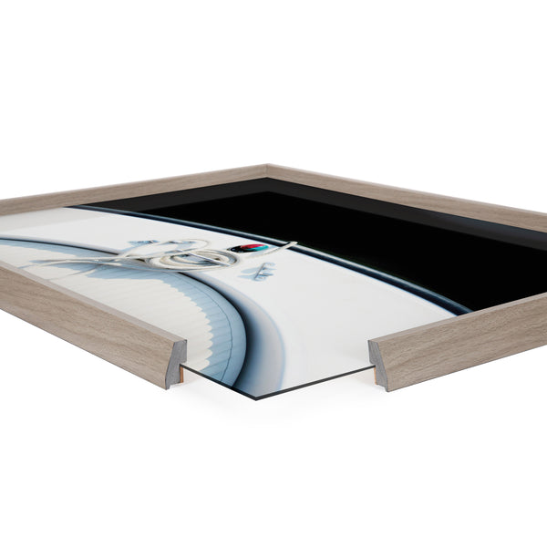 Kate & Laurel Blake Drifting Framed Printed Glass By Alicia Abla