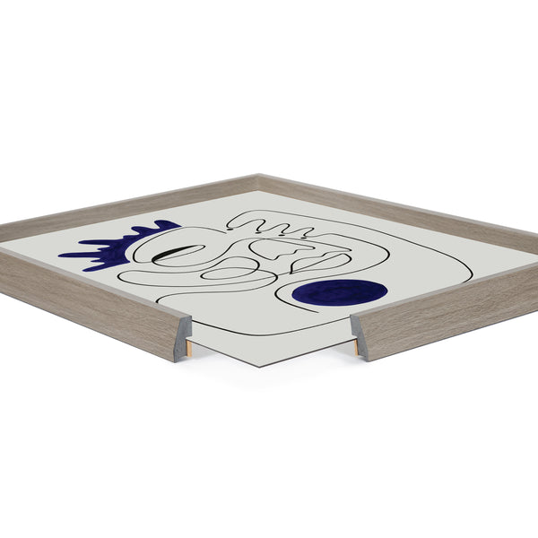 Kate & Laurel Blake El Ray Framed Printed Glass By Shatha Al Dafai
