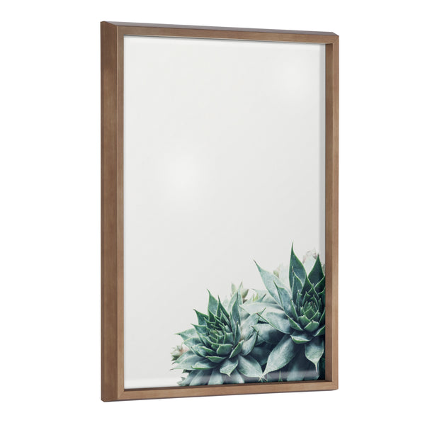kate & laurel Blake Ever Green Framed Printed Glass by F2Images