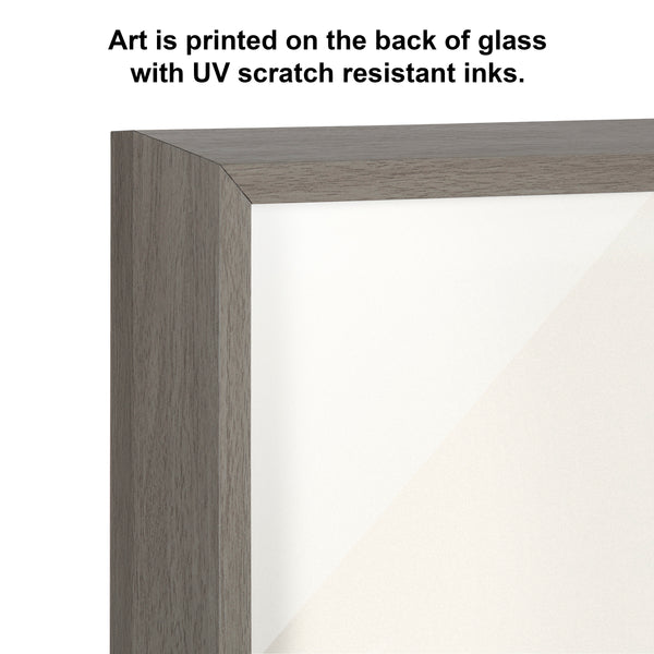 Kate & Laurel Blake Face Line Print Framed Printed Glass By Viola Kreczmer