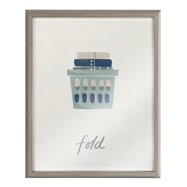 Kate & Laurel Blake Fold Framed Printed Glass By Elizabeth Silver