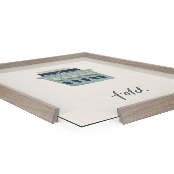 Kate & Laurel Blake Fold Framed Printed Glass By Elizabeth Silver