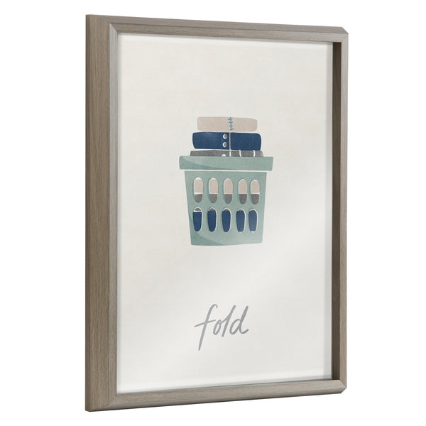 kate & laurel Blake Fold Framed Printed Glass by Elizabeth Silver