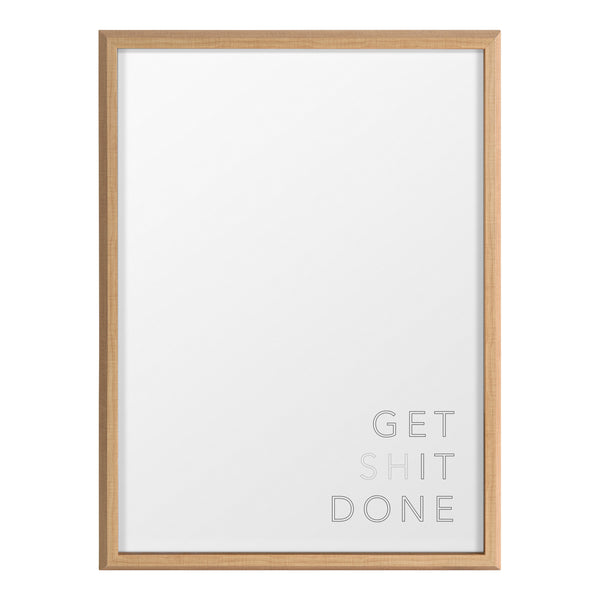 Kate & Laurel Blake Get It Done Framed Printed Glass By The Creative Bunch Studio