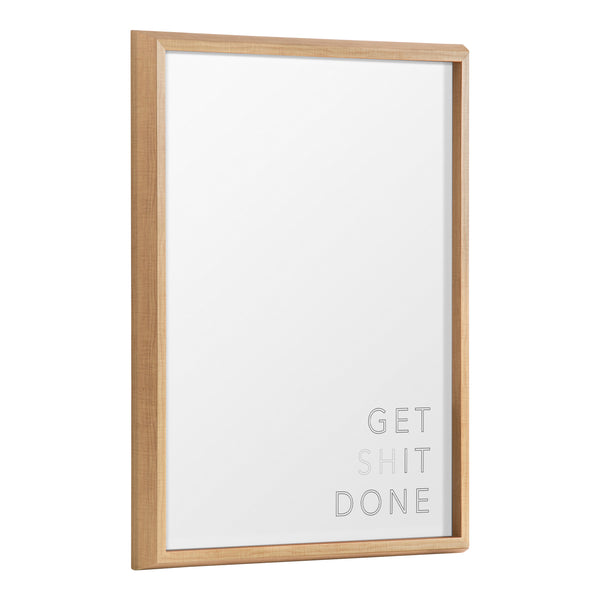 kate & laurel Blake Get It Done Framed Printed Glass by The Creative Bunch Studio