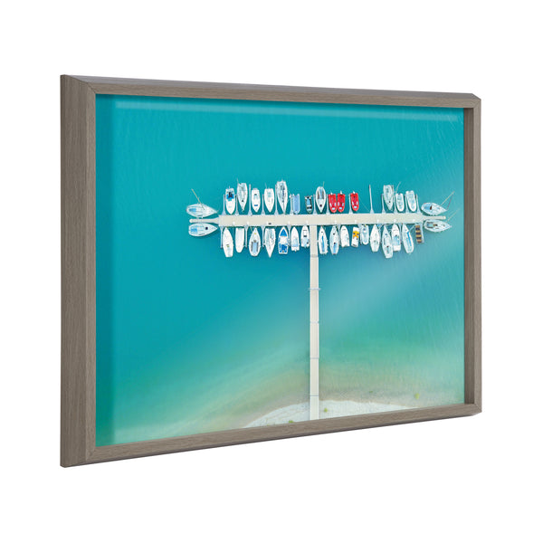 kate & laurel Blake Gorges du Verdon Framed Printed Glass by Rachel Bolgov