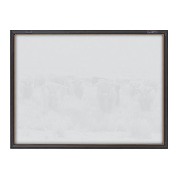 Kate & Laurel Blake Herd Of Highland Cows Framed Printed Art By The Creative Bunch Studio
