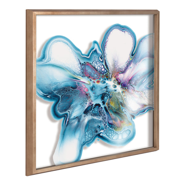 Kate & Laurel Blake Indigo Blooms Framed Printed Art By Xizhou Xie