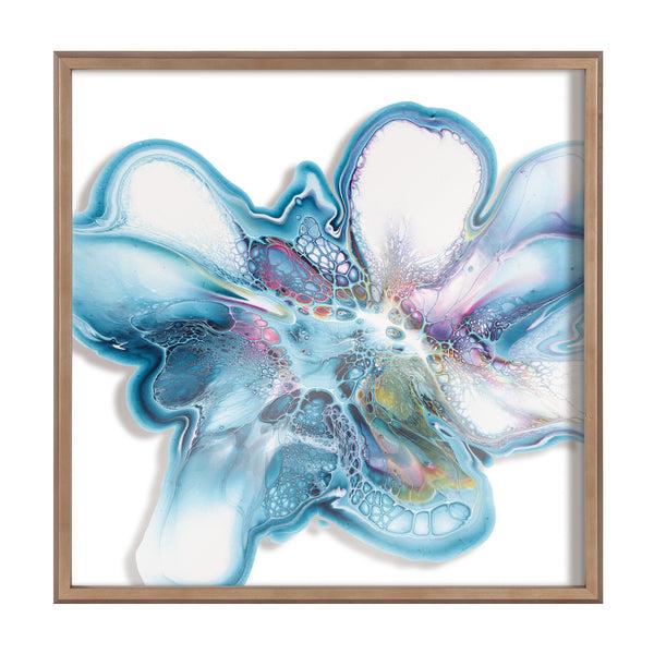 Kate & Laurel Blake Indigo Blooms Framed Printed Art By Xizhou Xie