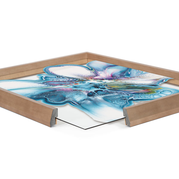Kate & Laurel Blake Indigo Blooms Framed Printed Art By Xizhou Xie