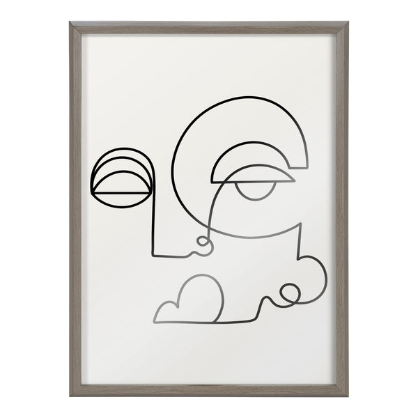 Kate & Laurel Blake Inner Battle Framed Printed Glass By Shatha Al Dafai