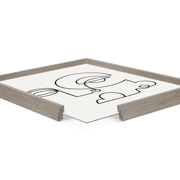 Kate & Laurel Blake Inner Battle Framed Printed Glass By Shatha Al Dafai