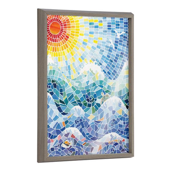 kate & laurel Blake It’s a Beautiful Life Framed Printed Glass by Janet Meinke-Lau