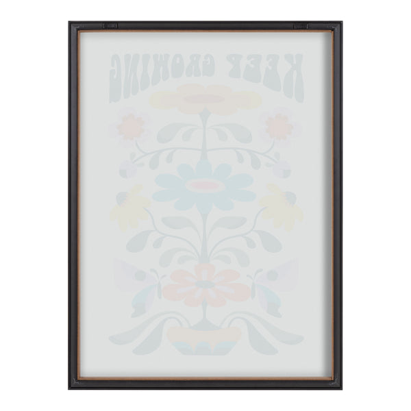 Kate & Laurel Blake Keep Growing Framed Printed Glass By Rachel Lee Of My Dream Wall