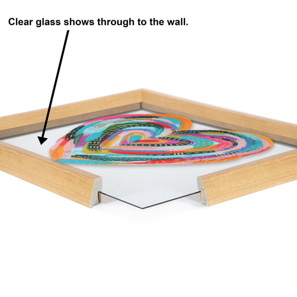 Kate & Laurel Blake Labyrinth Heart Framed Printed Glass By Jessi Raulet Of Ettavee