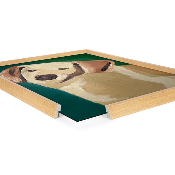 Kate & Laurel Blake Lily Framed Printed Glass By Caleb Griswold