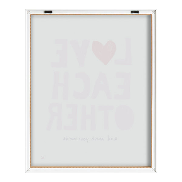 Kate & Laurel Blake Love Each Other Framed Printed Glass By Kelly Knaga