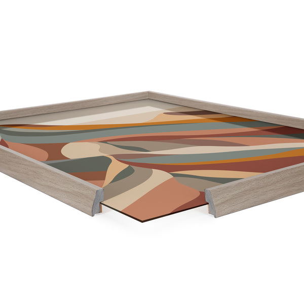 Kate & Laurel Blake MCM Mountains 1b Framed Printed Glass By Rachel Lee Of My Dream Wall