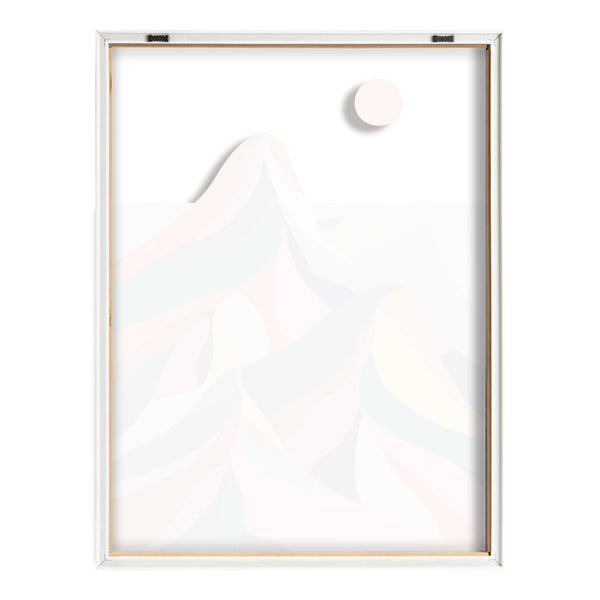 Kate & Laurel Blake MCM Mountains Framed Printed Glass By Rachel Lee Of My Dream Wall