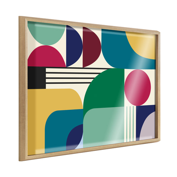 kate & laurel Blake MCM Pattern 12 Framed Printed Art by Rachel Lee of My Dream Wall