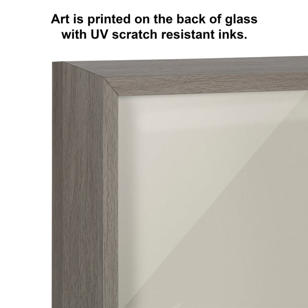 Kate & Laurel Blake Mid Century Modern Elephant In The Tub Framed Printed Glass By Rachel Lee Of My Dream Wall