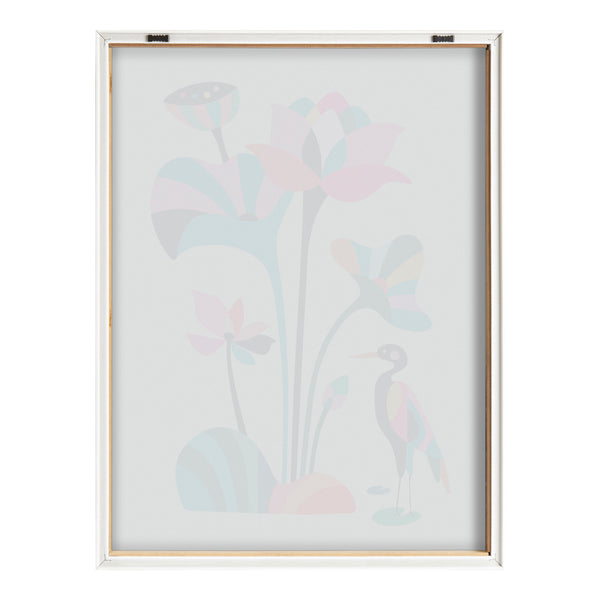 Kate & Laurel Blake Mid Century Modern Lotus Framed Printed Glass By Rachel Lee Of My Dream Wall