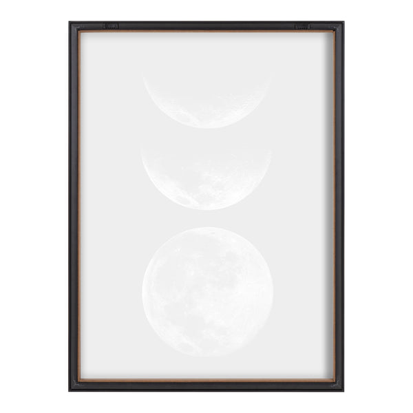 Kate & Laurel Blake Mod Moon It's Just A Phase Framed Printed Glass By The Creative Bunch Studio