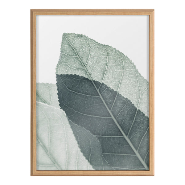 Kate & Laurel Blake Modern Green Leaf Botanical II Framed Printed Glass By The Creative Bunch Studio