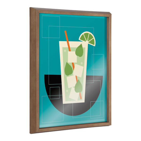 Kate & Laurel Blake Mojito Framed Printed Art By Amber Leaders Designs