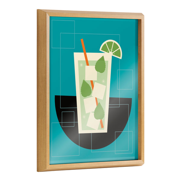 kate & laurel Blake Mojito Framed Printed Art by Amber Leaders Designs