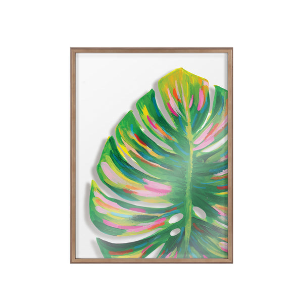 Kate & Laurel Blake Monstera Framed Printed Art By Jessi Raulet Of Ettavee