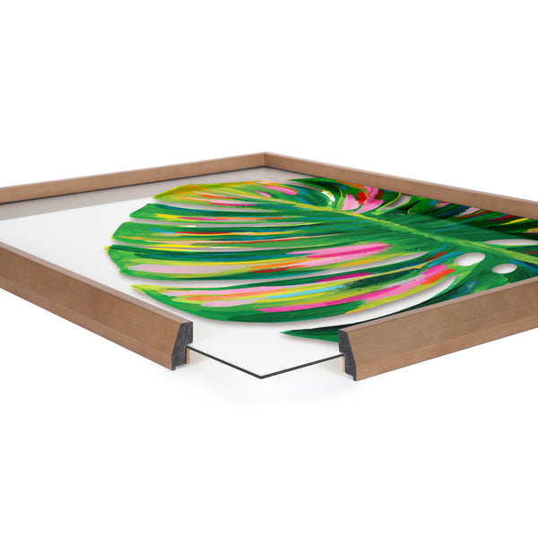 Kate & Laurel Blake Monstera Framed Printed Art By Jessi Raulet Of Ettavee