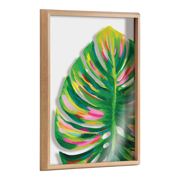 kate & laurel Blake Monstera Framed Printed Art by Jessi Raulet of Ettavee