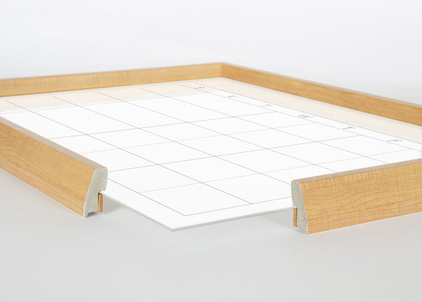 Kate & Laurel Blake Month Framed Printed Glass By The Creative Bunch Studio