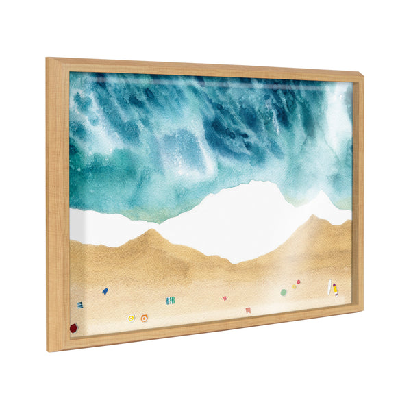 Kate & Laurel Blake North Shore Framed Printed Glass By Janet Meinke-Lau