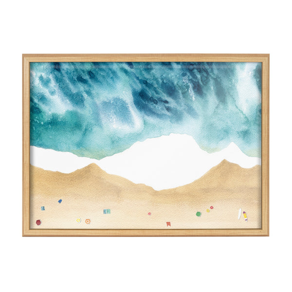 Kate & Laurel Blake North Shore Framed Printed Glass By Janet Meinke-Lau