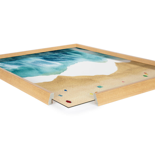 Kate & Laurel Blake North Shore Framed Printed Glass By Janet Meinke-Lau