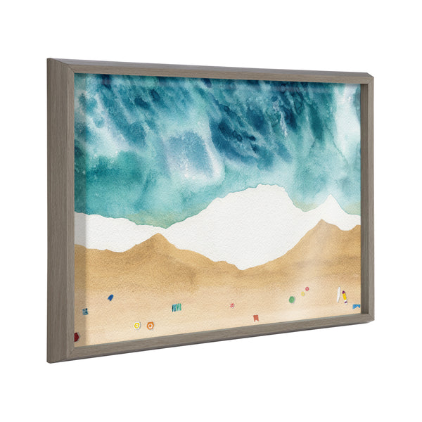 kate & laurel Blake North Shore Framed Printed Glass by Janet Meinke-Lau