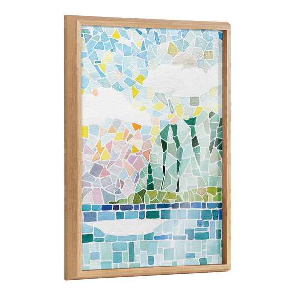 Kate & Laurel Blake One Fine Morning Framed Printed Glass By Janet Meinke-Lau