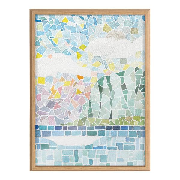Kate & Laurel Blake One Fine Morning Framed Printed Glass By Janet Meinke-Lau