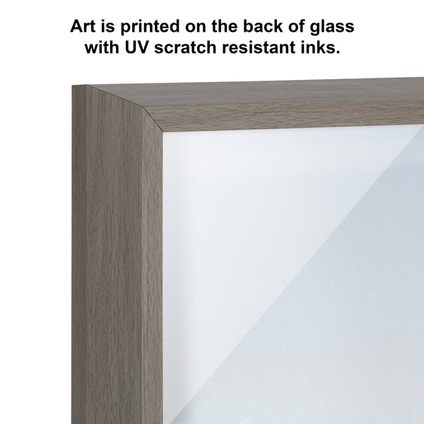 Kate & Laurel Blake Pale Blue Life Guard Tower Framed Printed Glass By Caroline Mint